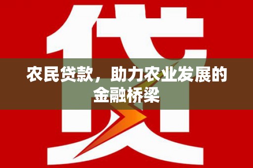 伊吾农民贷款，助力农业发展的金融桥梁