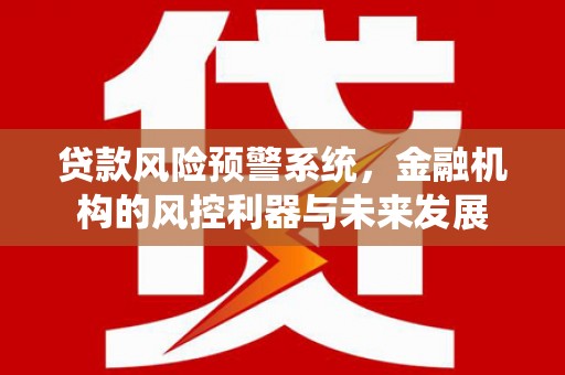 岳池贷款风险预警系统，金融机构的风控利器与未来发展