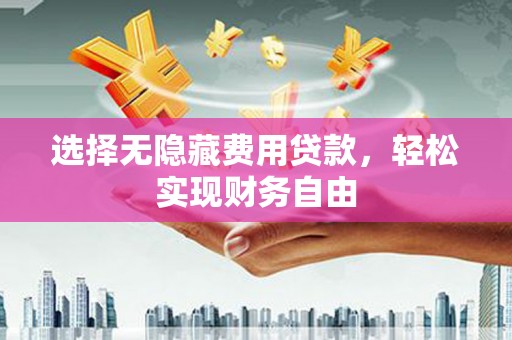 安康选择无隐藏费用贷款，轻松实现财务自由