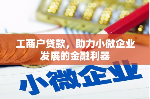 金华工商户贷款，助力小微企业发展的金融利器