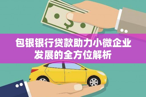 泽普包银银行贷款助力小微企业发展的全方位解析