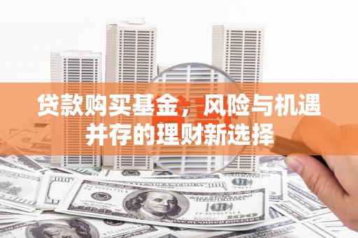 宛城贷款购买基金，风险与机遇并存的理财新选择