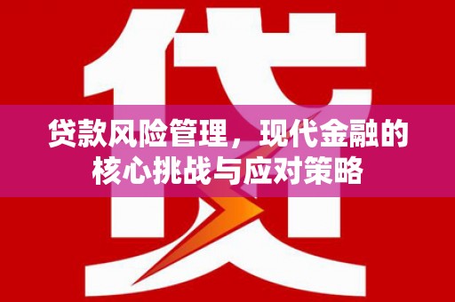 岐山贷款风险管理，现代金融的核心挑战与应对策略