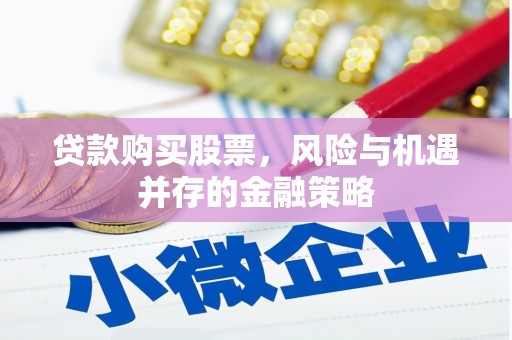 新庄贷款购买股票，风险与机遇并存的金融策略