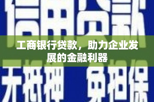 丰滨工商银行贷款，助力企业发展的金融利器